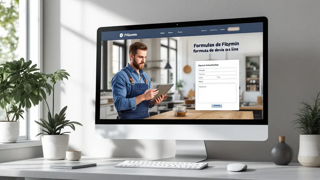 Site vitrine d'un plombier avec un formulaire de devis en ligne
